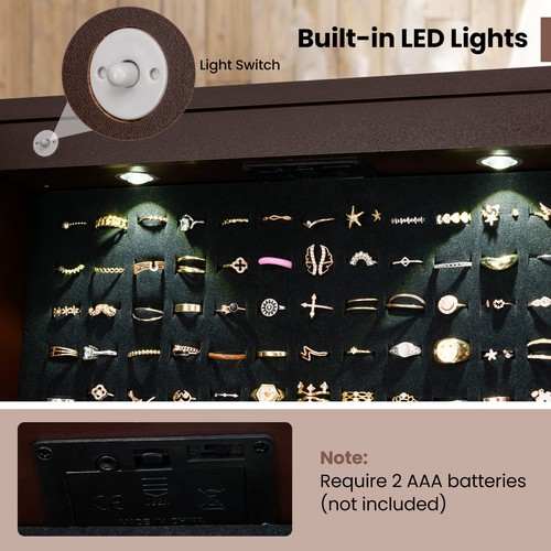 Lockable freestanding jewelry - freestanding,