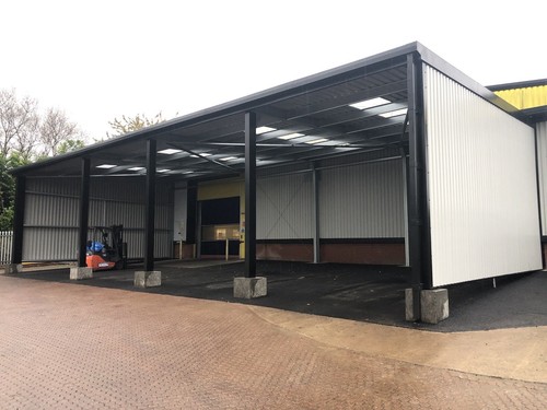 Steel framed storage building - steel,