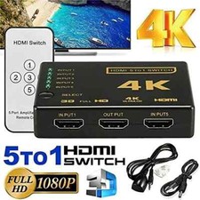 4K HDMI Switch Switcher 5 Port
