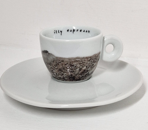 Illy espresso coffee - cup, and