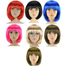NEW LADIES WOMENS FASHION SHORT BOB STYLE FULL WIG FANCY DRESS PARTY COSPLAY