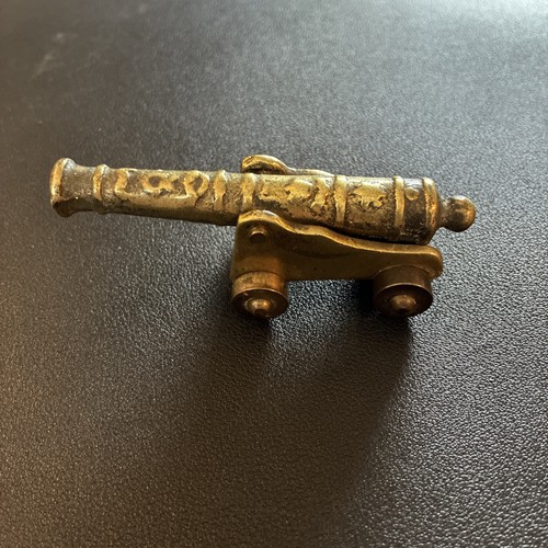 Vintage brass cannon - vintage,