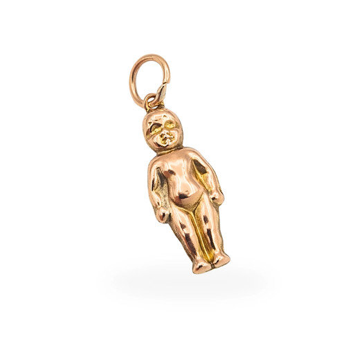 Weird 9ct gold baby charm - 9ct,