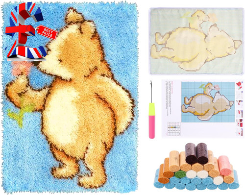 Latch hook rug kit diy - rug,