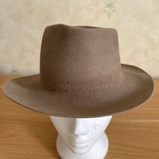 Akubra Safari Fawn Pure Fur Felt Hat Size 54 Australia Imperial Strand Hatters