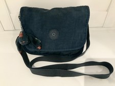 Kipling woman's navy blue Medium Shoulder/Crossbody/hand organiser nylon bag vgc