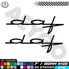 2x DAF Vinyl Sticker Decal Car