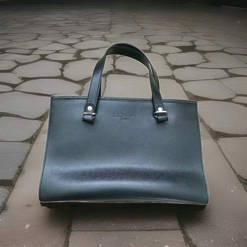 Grab bag black - black, leather