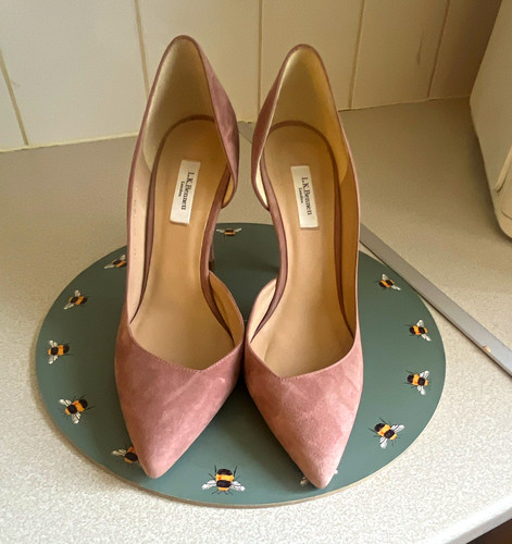 Bennett pink suede pointed - l.k.bennett,