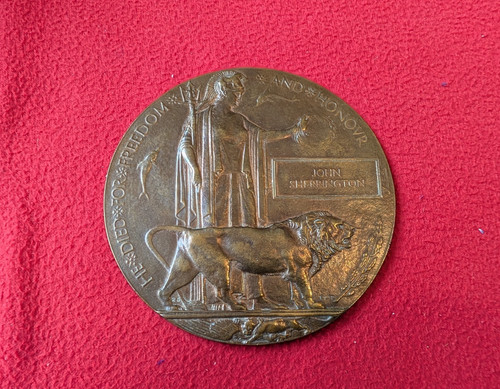 Wwi death plaque - death,