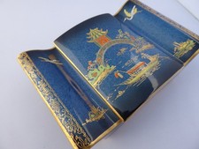 Carlton Ware Blue Royale lidded Trinket Box Mikado
