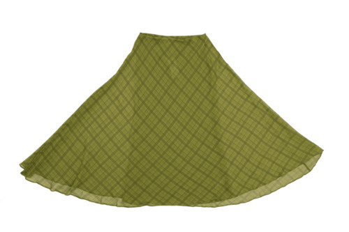 Women flare skirt - women's, green