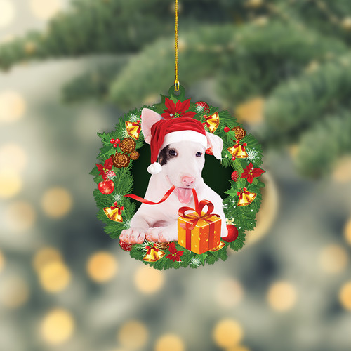 Bull terrier dog christmas - bull,
