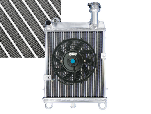 4row aluminum radiator fan for - aluminum, radiator+fan