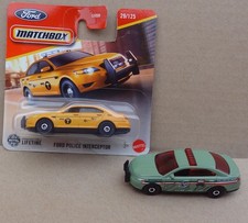 Matchbox - Ford Police Interceptor - National Parks / New York Taxi [ 2x cars ]