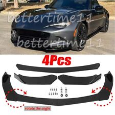 For Mazda MX-5 ND 2015-2023 Gloss Black Front Bumper Chin Lip Spoiler Splitter B