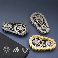 Metal Bike-Chain Gear Fidget Spinner – EDC Stress-Relief Finger Gyro Toy