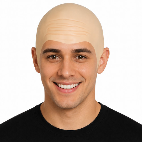 Latex bald cap - skin, fancy