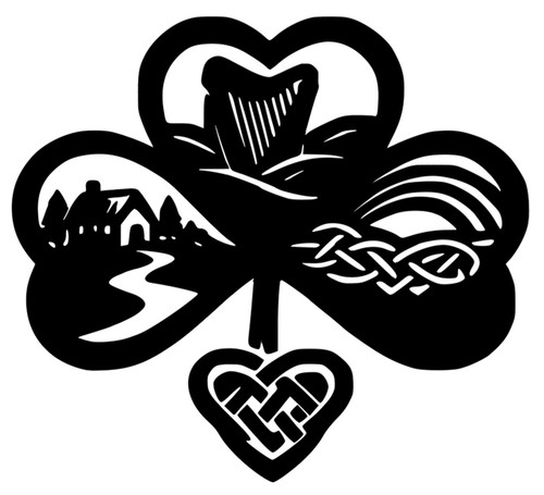Irish shamrock celtic knot - celtic,