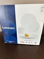 Luminarc Harena 19 piece dinnerware set for 6 people boxed mint sealed vintage