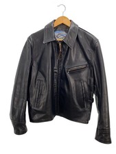 Aero Leather Jacket Blouson/40/Leather/Blk/ 31011