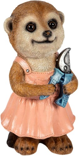 Girl gardening meerkat - girl,