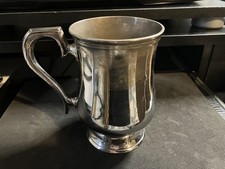 Vintage silver plated EPNS half pint tankard