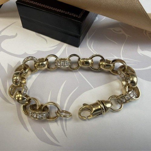 9ct gold heavy gents belcher - heavy,