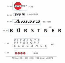 BURSTNER MOTORHOME STICKER SET