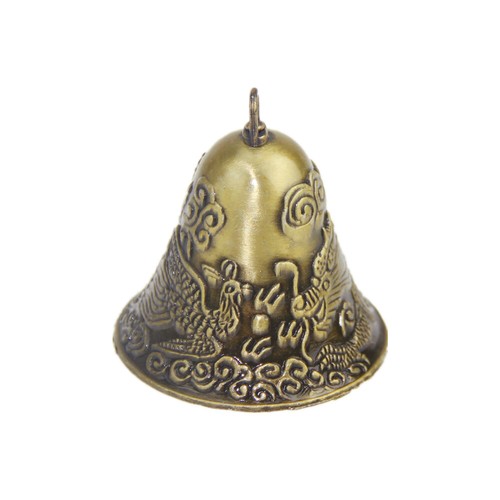 Antique brass wall bell - brass, school