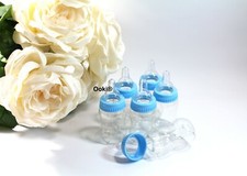 24 Blue Fillable Bottles Baby Shower Party Favors Prizes Game Girl Boy Decor