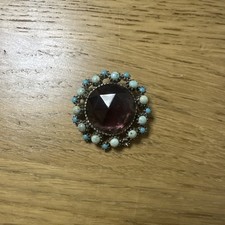Vintage Purple Stone with Faux