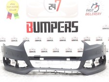 AUDI A3 S3 2013 - 2016 S LINE OEM SALOON FRONT BUMPER WITH PDC HOLES & WASH JETS
