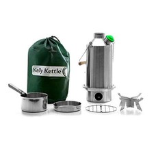 Kelly Kettle Base Camp Stainless Steel Basic Kit 54 oz.(1.6 LTR) Large Stainl...