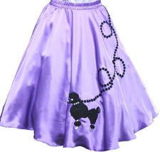 Lavender SATIN Poodle Skirt _