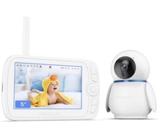 Baby Monitor, 5’HD Video Baby Monitor with 1080P Camera 2 Camera Proscenic BM300