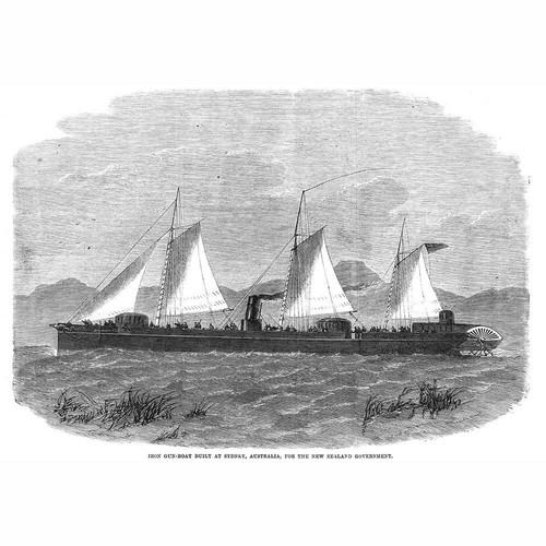 Iron gun boat built sydney - boat, at
