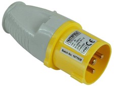 Faithfull FPPPLUG110 Yellow Plug 110V 16A Replacement for 110v Trailing Leads