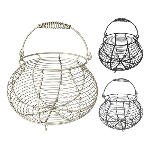 Chicken wire egg basket - egg,