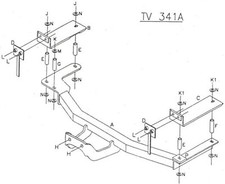 Towtrust Fixed Flange Towbar For Vauxhall/Opel Vectra Saloon 1995 To 1999