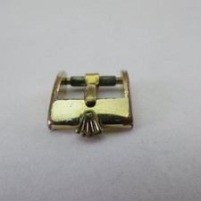 ROLEX Buckle Wrist Watch Strap Band Parts Gold Color 10mm Used from Japan