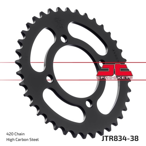 Black rear sprocket 420 - black, jt