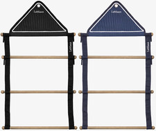LeMieux Show Rug Hanging Rack Smart Strong 3 Rail Wood & Nylon Black/Navy