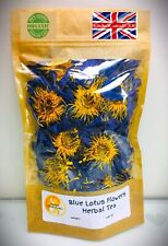 Organic Dried Blue Lotus Whole Flowers for Tea/smoke UK Herbalist & Nutritionist