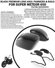 BLACK PREMIUM LONG HAUL PANNIERS & RAILS FIT FOR ROYAL ENFIELD SUPER METEOR 650