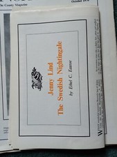 Kvc53  Ephemera 1970 article jenny Lund Swedish nightingale Ethel c eastoe 