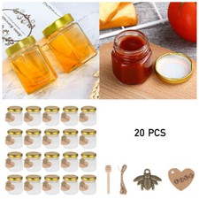 20X Mini Glass Honey Jars 1.5