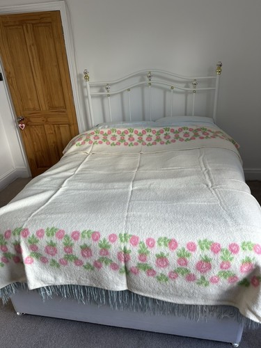 1950s large reversible - , blanket
