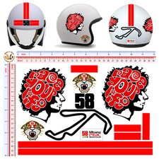 helmet stickers misano circuit