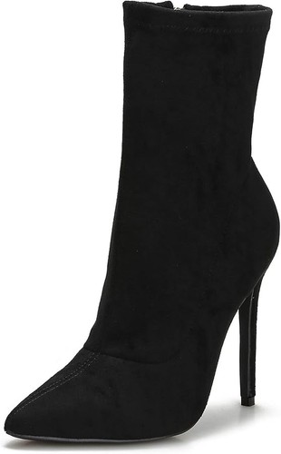 New look black suede - new,